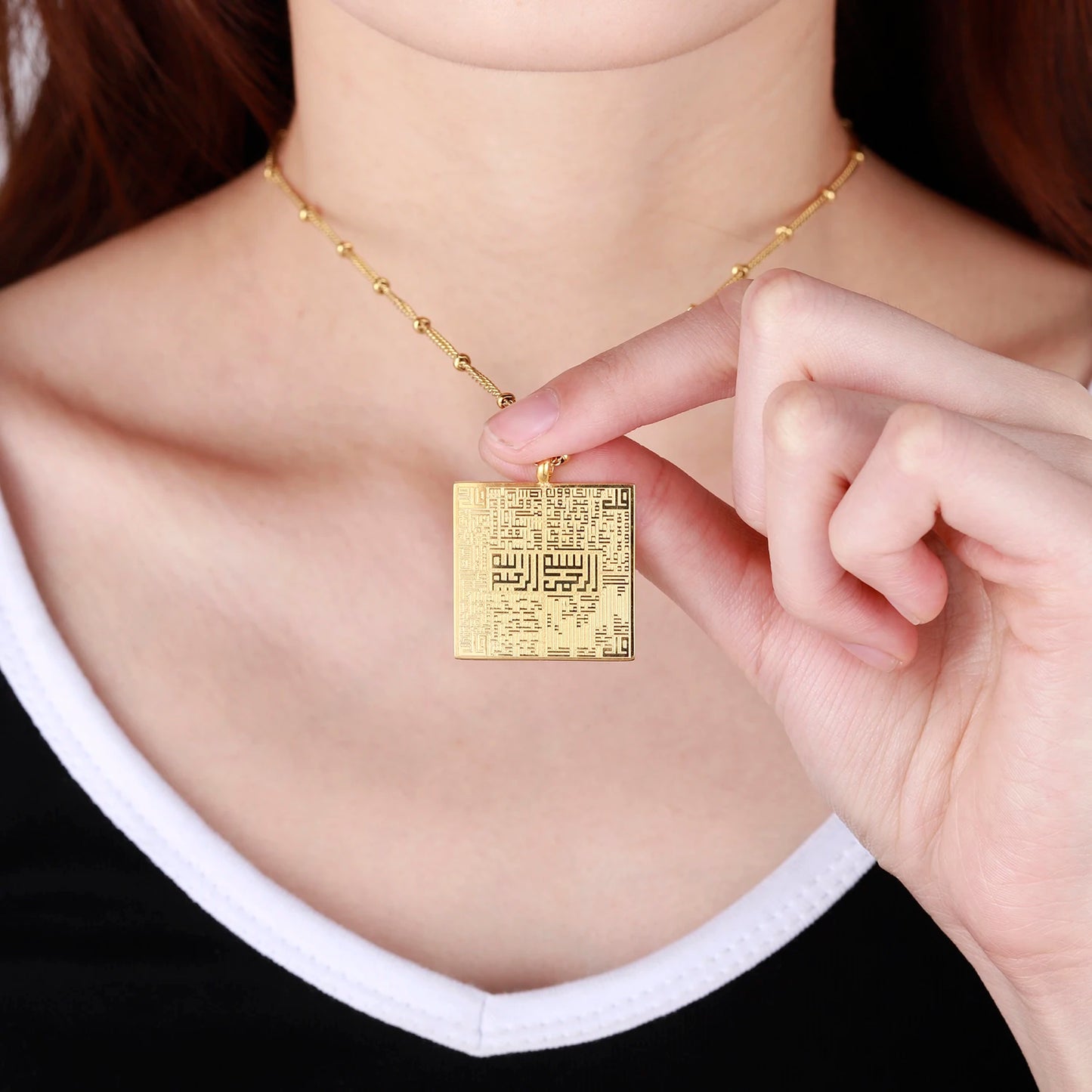 4 Qul - Arabic Calligraphy Necklace