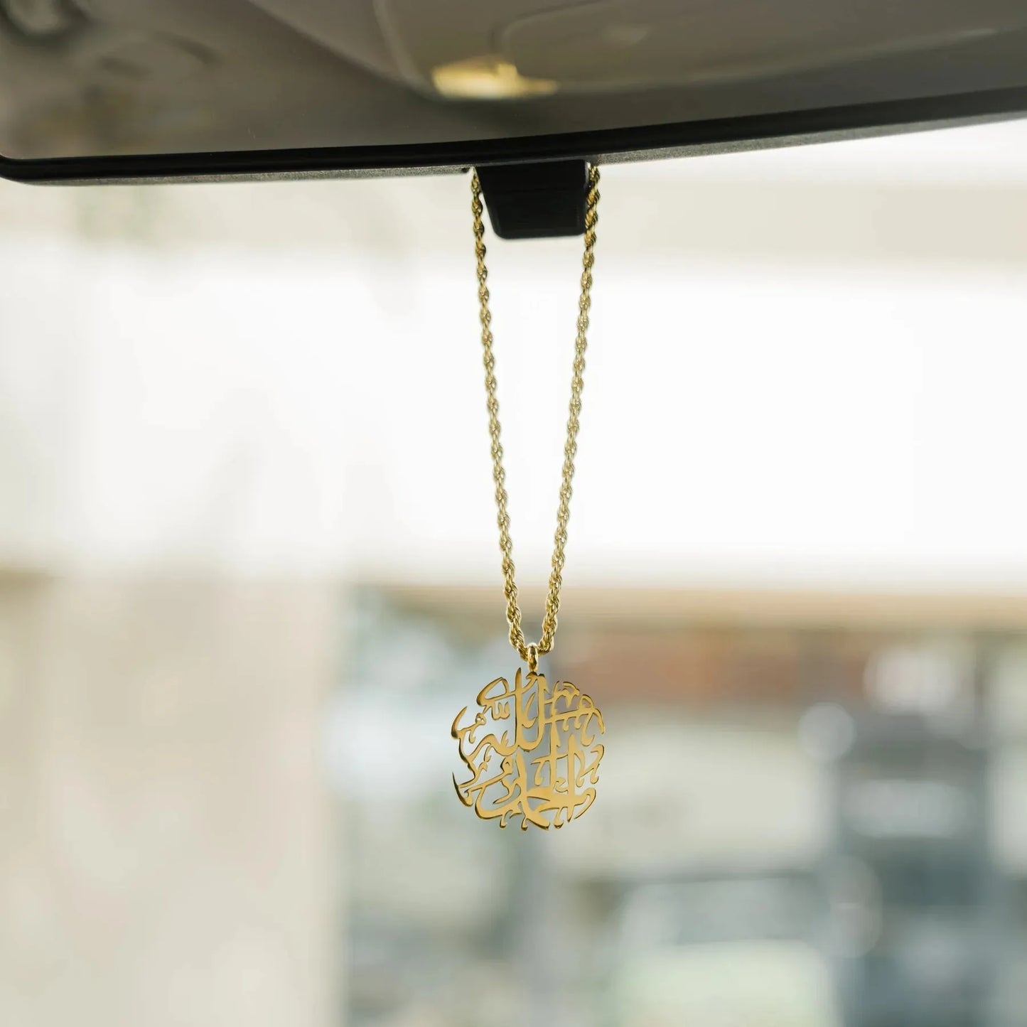 Alhamdulillah Token Car Hanger Arabic Calligraphy
